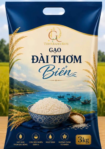Gạo Đài Thơm Biển - Gạo trắng hạt dài